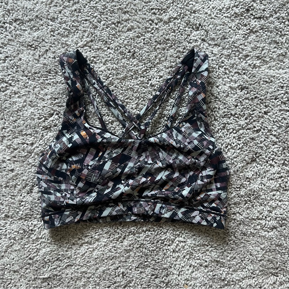 Lululemon Free to be Serene Sports Bra - multi colored